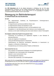 Stellenbeschreibung