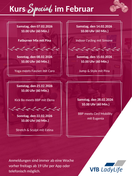 Kursspecials Februar