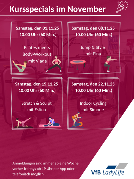 Kursspecials November